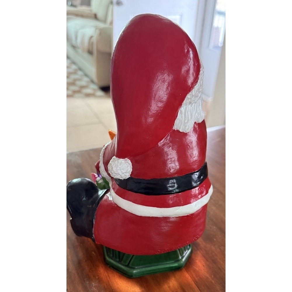Vintage 1970s Ceramic  Atlantic Mold Lightup  Santa Claus WOW!!! - Picture 5 of 9